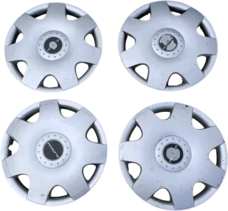 original 4 Stück VW Bora Golf 4 1J Radkappe Radzierkappe 15 Zoll Platinum - Bild 1