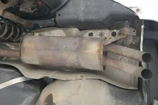 Skoda Superb 3U Auspuff Endschalldämpfer + Mittel hinten AWT 1,8T - Bild 4