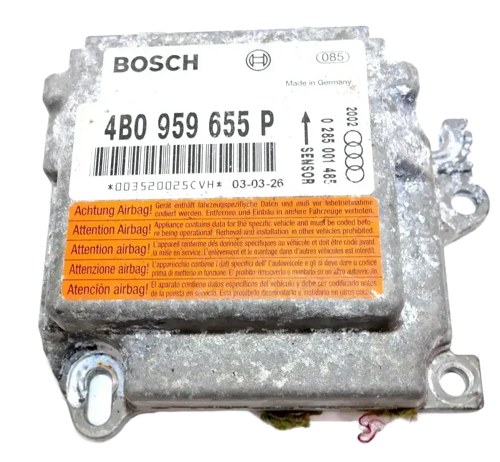 Audi A6 4B C5 Steuergerät Airbag Airbagsteuergerät 4B0959655P 4B0 959 655 AA - Bild 1