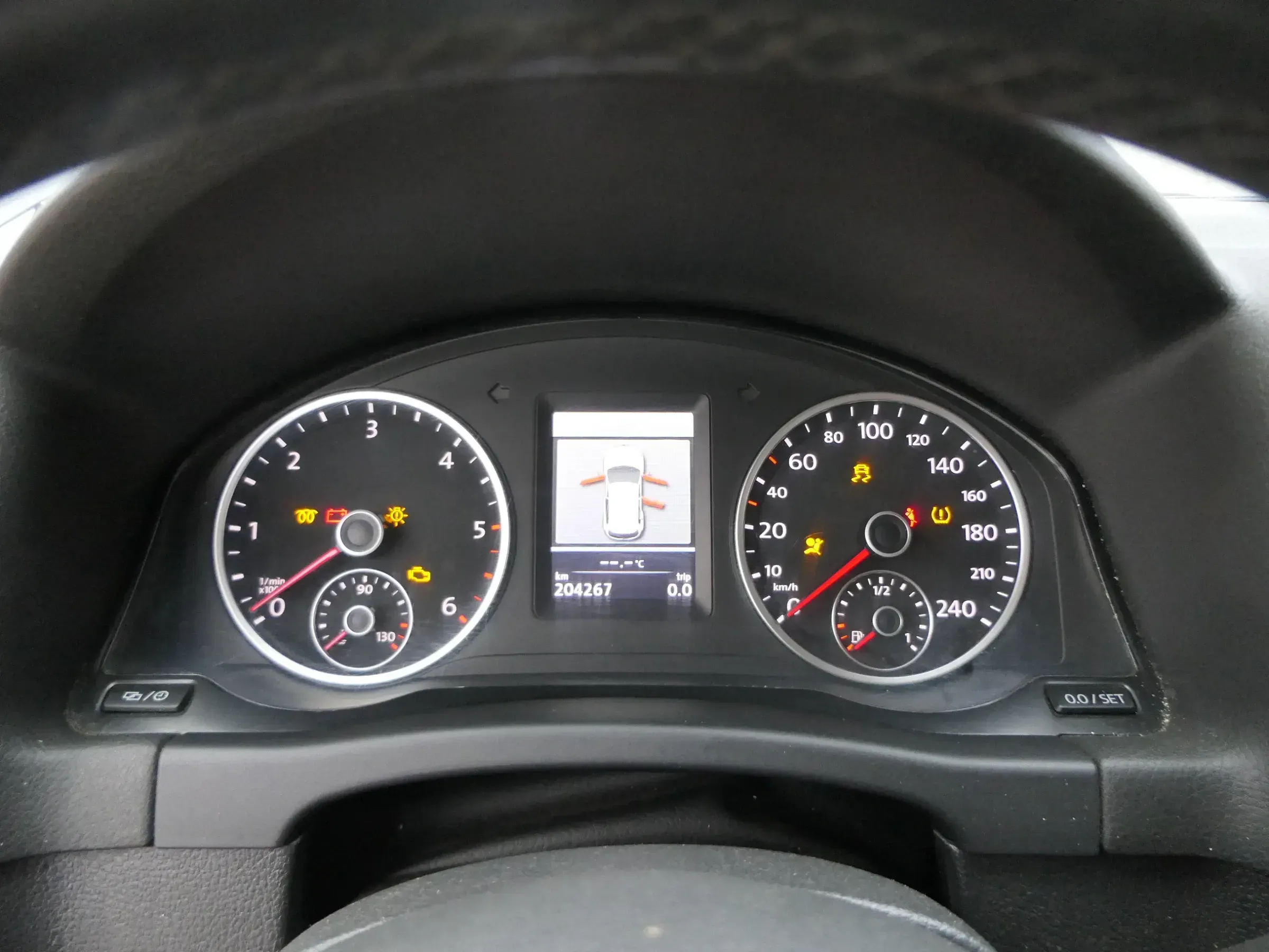 VW Tiguan 5N Tacho Tachometer Kombiinstrument 204.000km 5N0920883A TDI - Bild 1