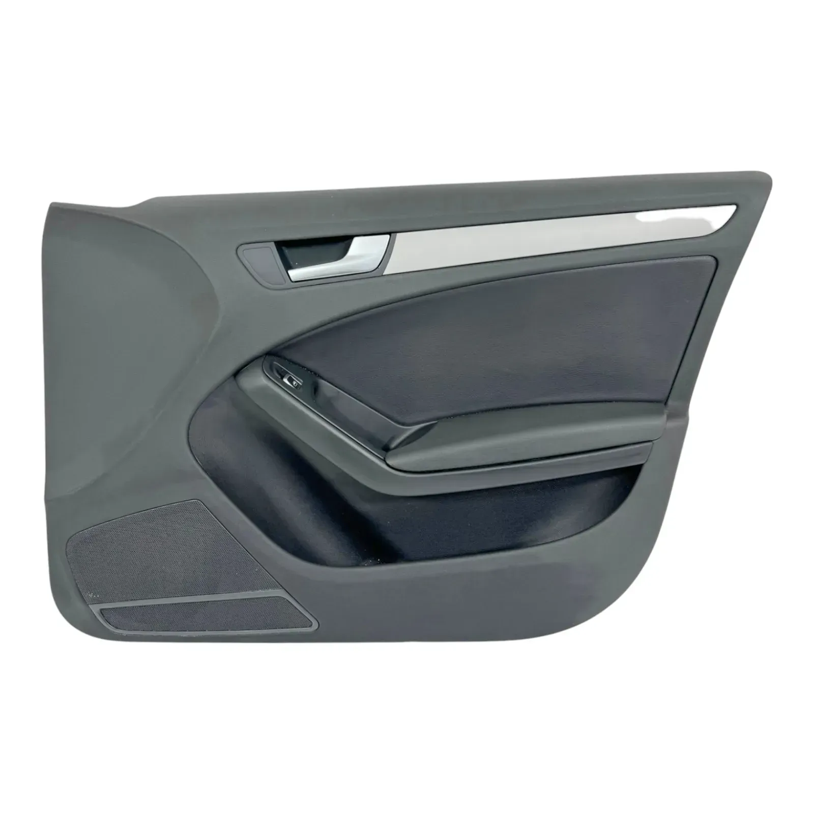 1x A4 8K B8 Türverkleidung Verkleidung Tür vorne rechts schwarz schwarz K- Leder - Bild 1