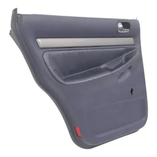 1x A6 4B Türverkleidung Verkleidung Tür hinten links Leder blau royalblau - Bild 3