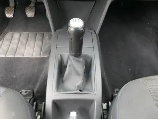 VW Polo 9N 9N3 Schaltknauf Schaltsack Schaltung 6Q1711113G Leder schwarz blaue - Bild 5