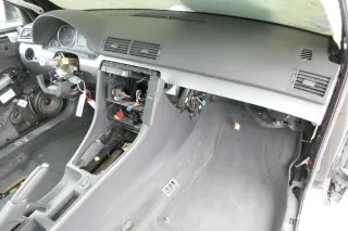 Audi A4 B6 8E B7 vorne Dekor Leisten Abdeckung Lichtschalter aluminium gebürstet - Bild 2