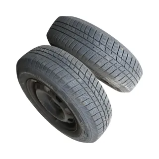 2x VW Golf 4 Bora 175/80 R14 88T M+S Winterreifen Reifen 6jx14H2 ET38 5mm - Bild 2