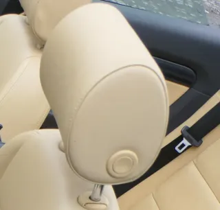 A4 8H Cabrio 8E B6 B7 Kopfstütze vorne links Leder anisgelb gelb Perlnappaleder - Bild 2
