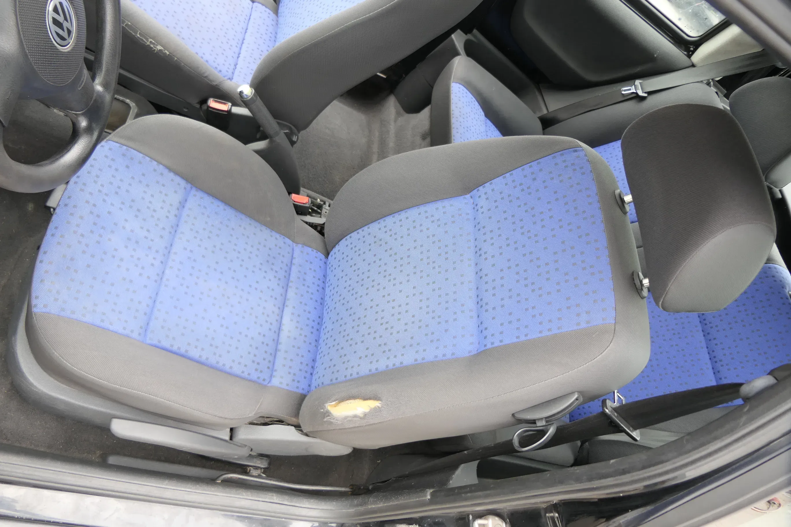 Seat Arosa Lupo Sitz vorne links Fahrersitz Höhenverstellung dunkel blau - Bild 1