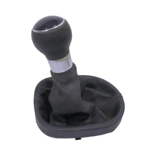 VW Touran 1T Schaltknauf Schaltsack Schaltung Schaltknüppel schwarz Leder Kunstl - Bild 3