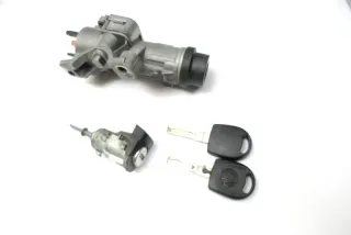 VW Polo 9N 9N3 Schloßsystem 1x Türschloß 2x Schlüssel Zündschloß - Bild 1