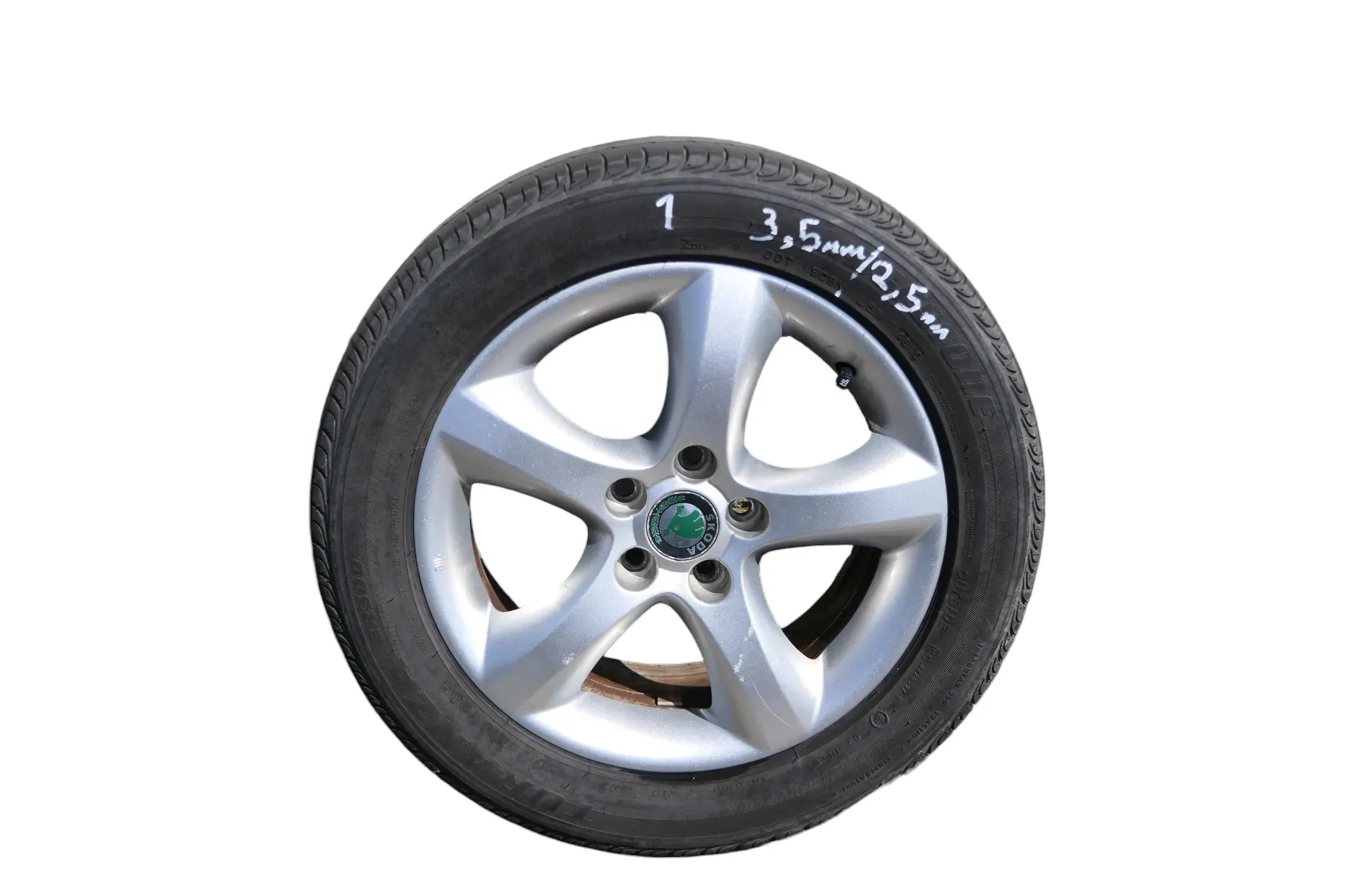 1x Fabia 5J Alufelge 205/45 R16 Felge 5J0601025A  6J x 15  ET43      1 - Bild 1