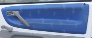 1x Lupo Arosa Türverkleidung Verkleidung Tür vorne rechts oben blau grau College - Bild 1