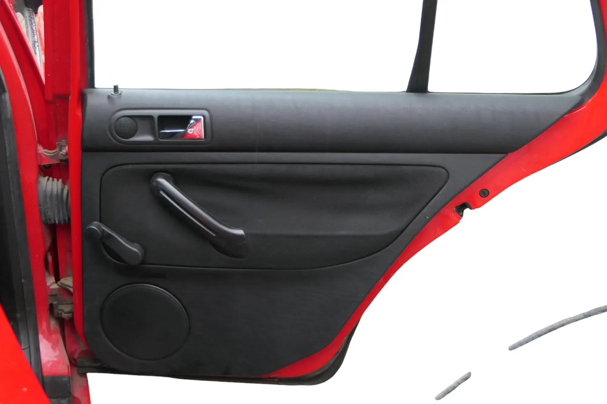 1x VW Golf 4 1J Limousine Türverkleidung Verkleidung Tür hinten rechts schwarz - Bild 1