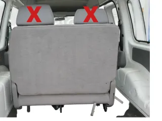 Caddy 3 2K Sitz Sitze Doppelsitzbank hinten rechts Rückbank 1.Sitzreihe - Bild 2