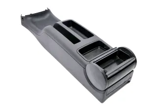 VW Golf 4 Bora Mitteltunnel Aschenbecher hinten Verkleidung schwarz - Bild 5