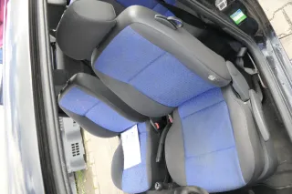 Seat Arosa 6H VW Lupo Sitz vorne links Fahrersitz Höhenverstellung blau schwarz - Bild 4