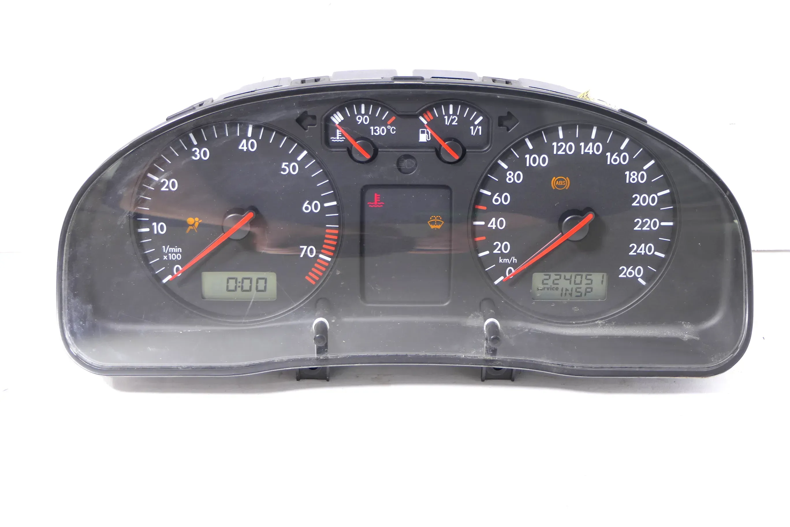 VW Passat 3B Tacho Tachometer Kombiinstrument 224.000km 3B1919860 Benziner - Bild 1