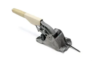 VW Eos 1F Handbremse Feststellbremse Handbremshebel beige besch Leder 95T - Bild 3