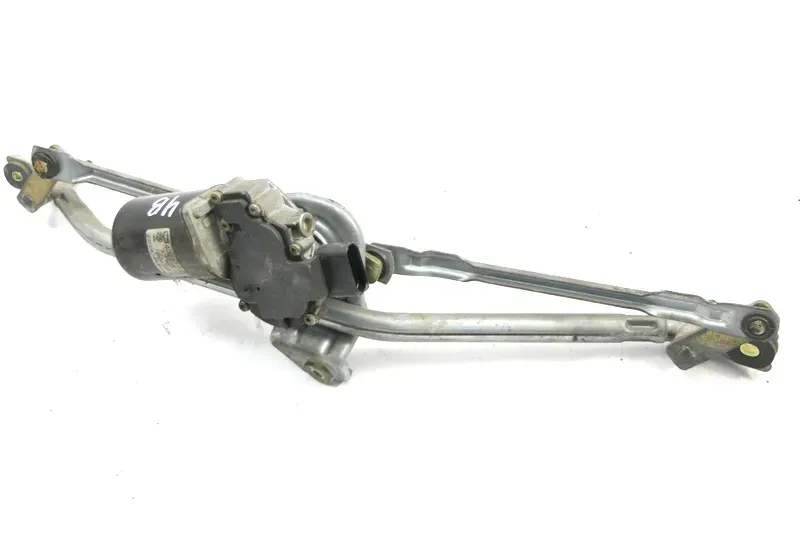 Audi A6 4B Wischermotor Wischer Motor mit Gestänge 4B1955023B vorn vorne - Bild 1