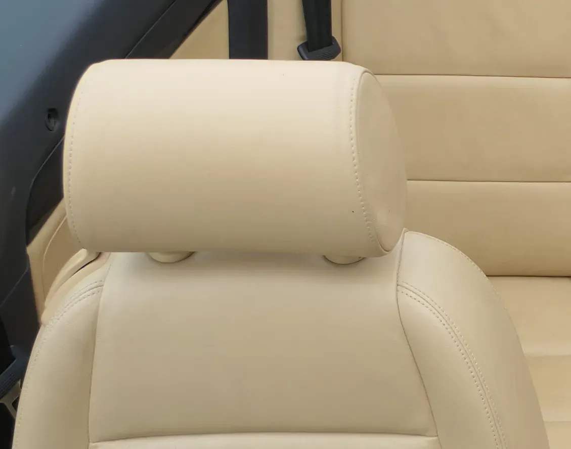 A4 8H Cabrio 8E B6 B7 Kopfstütze vorne rechts Leder anisgelb gelb Perlnappaleder - Bild 1