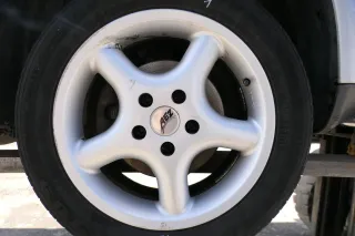 4x A4 B5 A6 4B Alufelgen 205/55 R16 91V Sommerreifen Reifen KBA 44409 AEZ 3-5mm - Bild 2