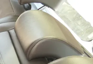 VW Passat 3C B7 Kopfstütze Sitz hinten in Mitte mittig Leder naturbraun braun 3A - Bild 1