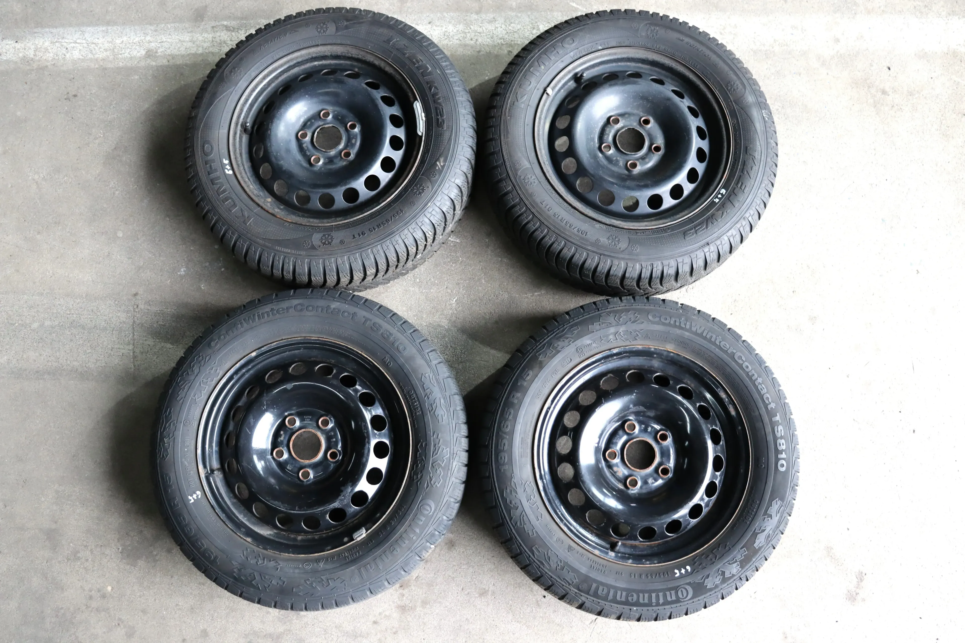 Skdoa Octavia 1Z 195/65 R15 91T Winterreifen M+S Felgen Reifen M&S ca. 5-6mm - Bild 1