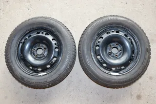 2x Polo 6R 9N Ibiza Felgen185/65R15 88T Winterreifen M+S 6jx15 ET38 Reifen 7-8mm - Bild 1