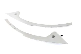 VW Fox 5Z A-Säulen Verkleidung vorne links + rechts grau Lautsprecher Abdeckung - Bild 4
