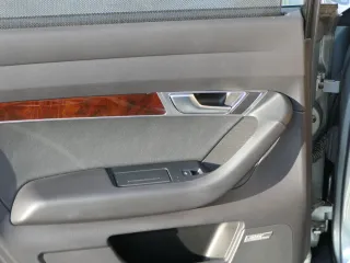 1x A6 4F Türverkleidung Verkleidung Tür hinten links schwarz Leder - Bose Rollo - Bild 4