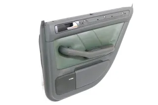 1x Audi A6 4B Türverkleidung Verkleidung Tür hinten rechts Leder grün farngrün - Bild 3