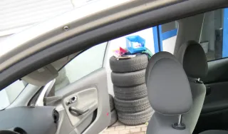 Ibiza 6L A + B + C Säulen Verkleidung vorne hint Abdeckung Airbag 3-Türer Airbag - Bild 2