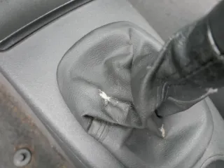 VW Lupo Polo 6N2 Schaltknauf Schaltsack Schaltung Schaltknüppel schwarz Leder - Bild 6