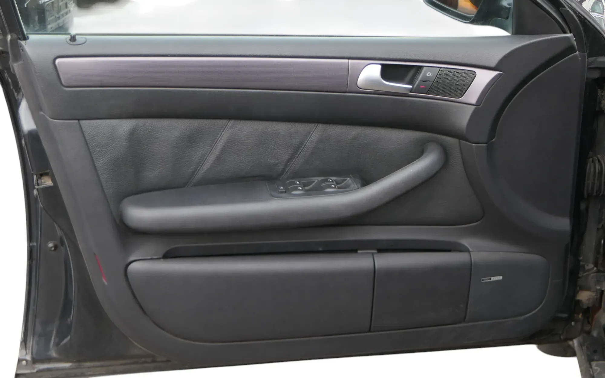 1x A6 4B Türverkleidung Verkleidung Tür vorne links schwarz soul Bose Leder - Bild 1