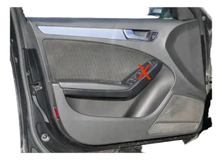 1x A4 8K B8 Türverkleidung Verkleidung Tür vorne rechts schwarz - Bild 1