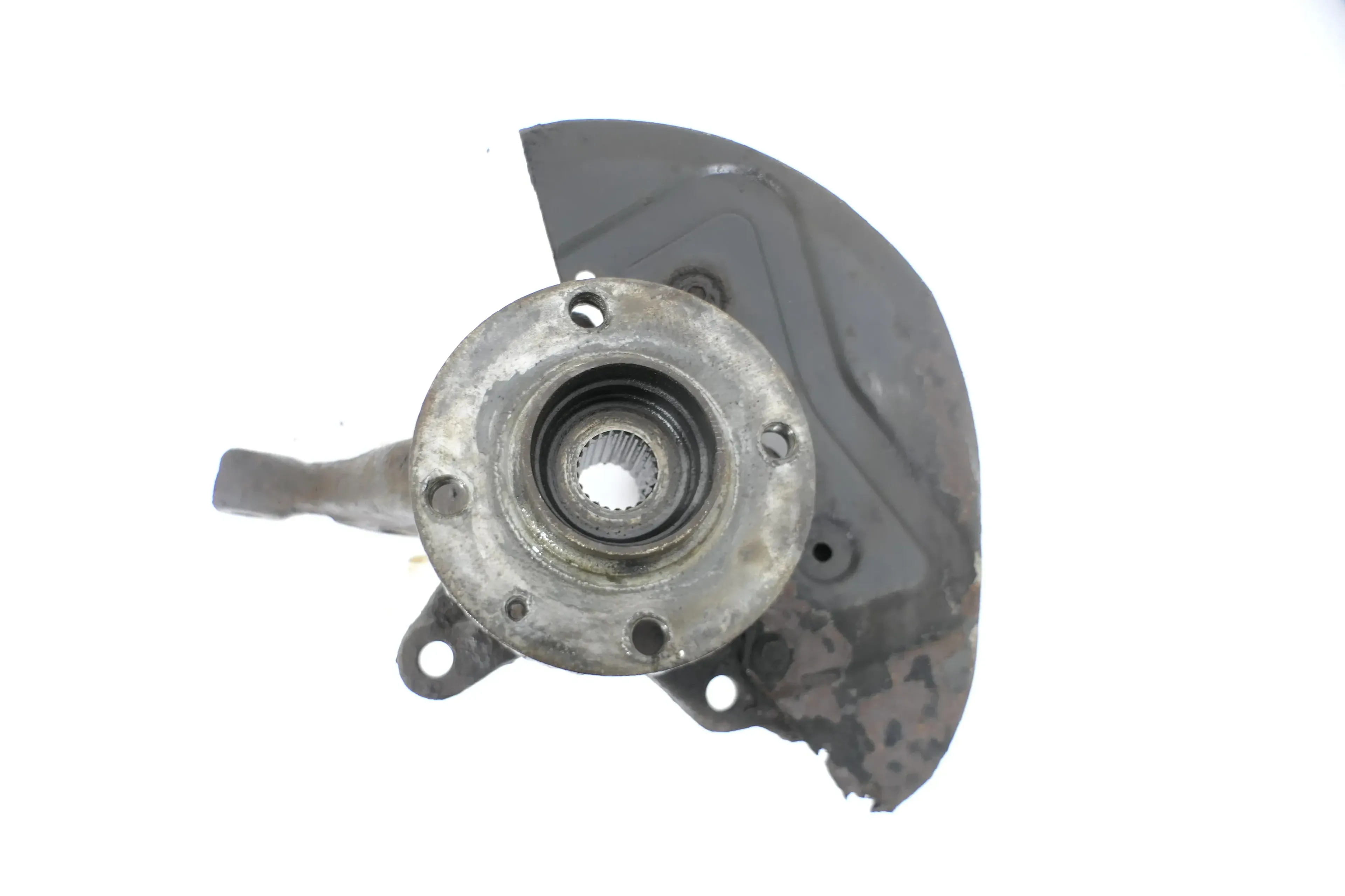 VW Passat 3A Achsschenkel Radlager links vorn TDI 4Loch geschraubt Bremssat - Bild 1