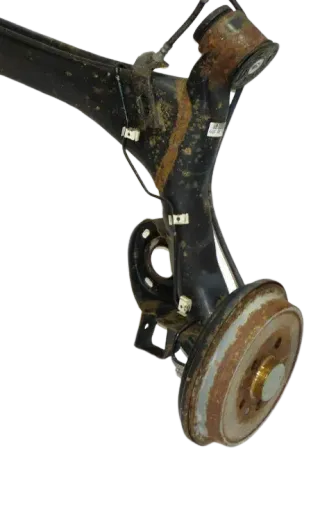 VW Polo 9N3 Ibiza 6L Achse hinten Hinterachse Achsträger mit ABS Trommelbremse - Bild 2