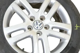 1x Felge Alufelge original VW Golf 5 Touran 6,5jx16H2 ET50 1K0601025AJ ALU  4 - Bild 3