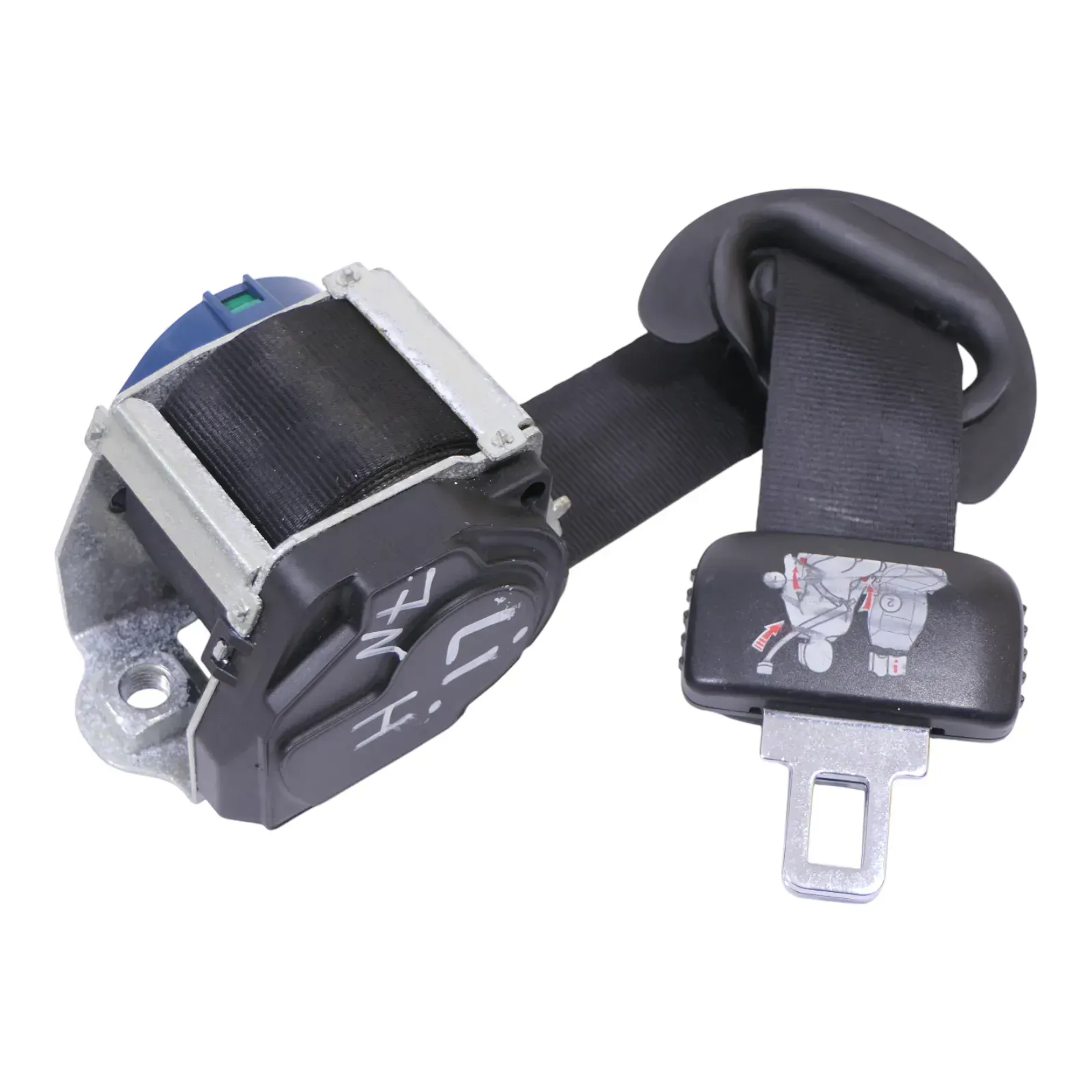 VW Sharan 7N Gurt hinten links 7N0857811 3.Sitzreihe schwarz - Bild 1