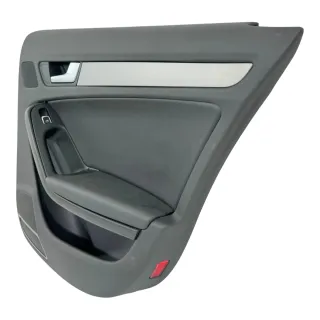 1x A4 8K B8 Türverkleidung Verkleidung Tür hinten rechts schwarz schwarz K-Leder - Bild 3