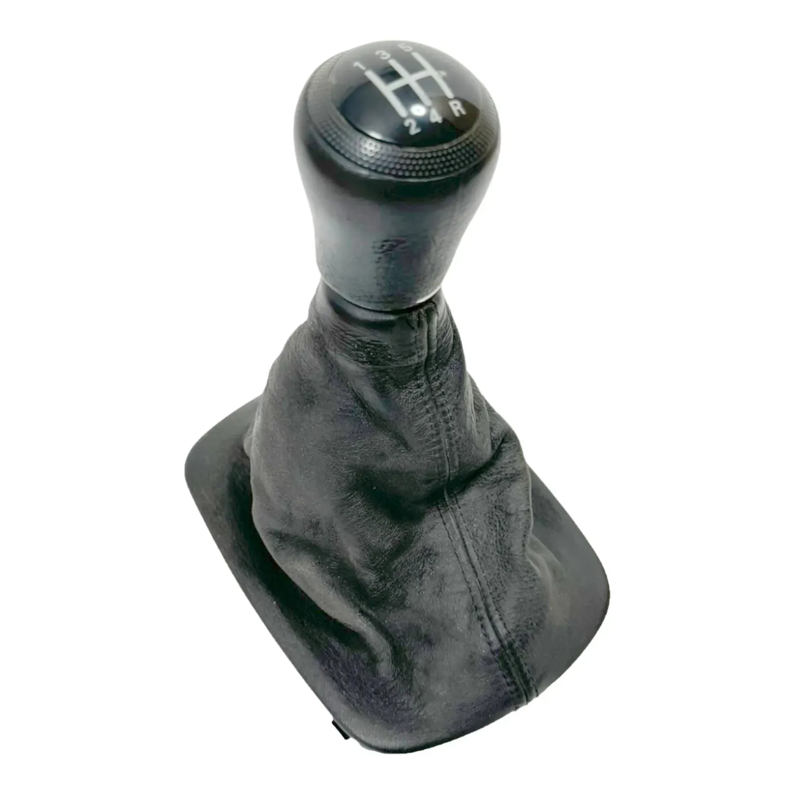 Audi A6 4B Schaltknauf Schaltsack Schaltknüppel original 5-Gang Leder - Bild 1