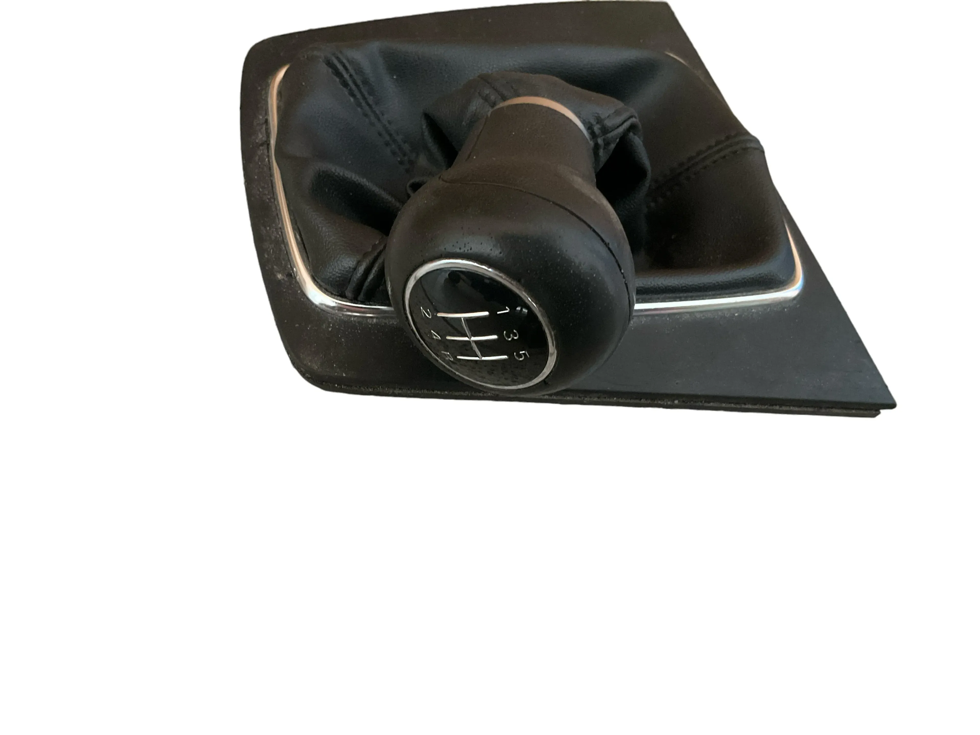Audi A4 B6 8E Schaltknauf Schaltsack Schaltknüppel 5-Gang Leder original - Bild 1