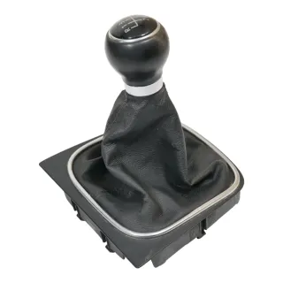 Golf 5 Schaltknauf Schaltsack Schaltung Schaltknüppel Leder 5-Gang 1K0711113BJ - Bild 2