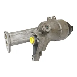 Audi A6 4F Ölfiltergehäuse Ölkühler Halter 079115401AA BVJ 4,2 8 Zylinder ## - Bild 4
