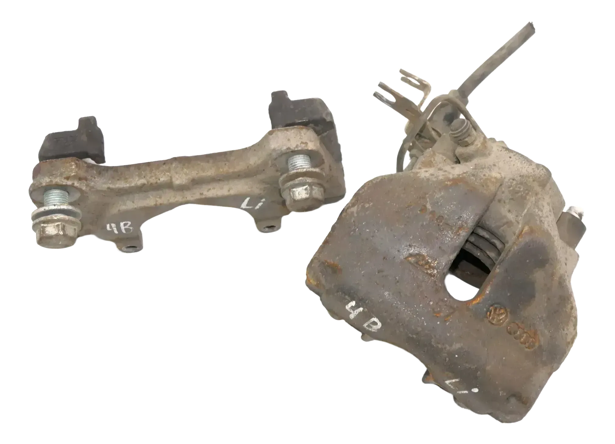 A6 4B Bremssattel vorne links 4B0615123 312x25mm ATE Quattro Allrad 2,5 +Halter - Bild 1