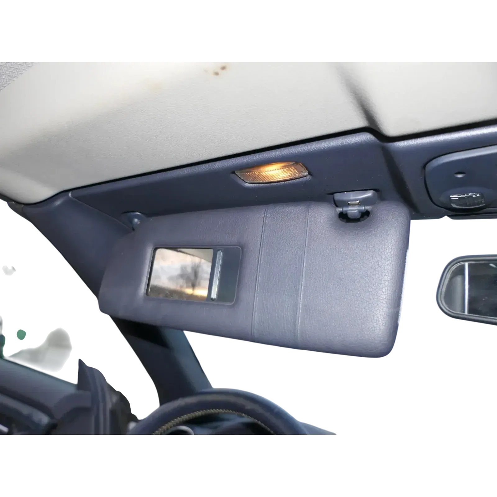A4 8H Cabrio Sonnenblenden Sonnenblende links vorne vorn Spiegel blau indigo - Bild 1
