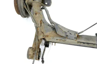 VW 6N2 Achse hinten Hinterachse Achsträger mit ABS Trommelbremse - Bild 2
