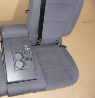 VW Golf 5M Plus Sitz Sitze Rückbank Rücksitzbank Lehne hinten links anthrazit -- - Bild 2