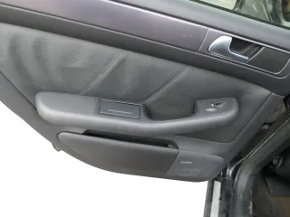 1x A6 4B Türverkleidung Verkleidung Tür hinten links Leder schwarz soul Bose - Bild 4