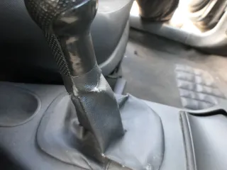VW Lupo Polo 6N2 Schaltknauf Schaltsack Schaltung Schaltknüppel schwarz Leder - Bild 8