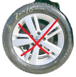1x VW Golf 6 A3 8P 205/55 R16 94V XL Allwetterreifen ca. 6-7 mm - nur Reifen   3 - Bild 1